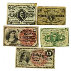 U.S. Fractional Currency Assortment.