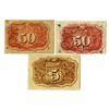 Image 2 : U.S. Fractional Currency, 2nd Issue Trio.