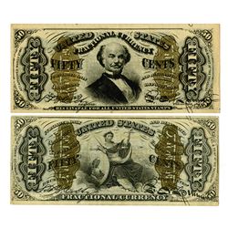 U.S. Fractional Currency, 3rd Issue Pair.