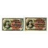 Image 1 : U.S. Fractional Currency, 4th Issue Pair.