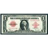 Image 2 : U.S. Note, 1923 Legal Tender, $1, Fr#40, Red Seal Issued Banknote.