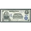 Image 2 : Martha's Vineyard National Bank of Tisbury, $5, 1902 Plain Back, Ch#1274, Fr#599,  Issued Banknote.