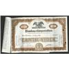 Image 2 : Bank of United States - Bankus Corporation, October 29th, 1929 Issued Stock Certificate Pair.