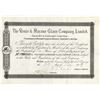 Image 1 : Venice and Murano Glass Co., LTD., 1889 Issued Stock