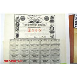 Tehuantepec Co., 1853 Issued Bond