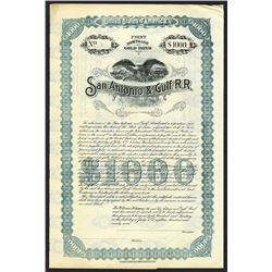 San Antonio and Gulf R.R. 1897, Bond