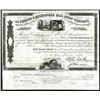 Image 1 : La Crosse & Milwaukee Rail Road Company, 1858 Issued Stock Certificate.