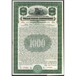 Tacajo Sugar Corp., 1916 Specimen Bond
