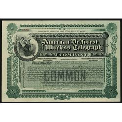 American DeForest Wireless Telegraph.