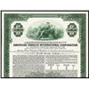 Image 1 : American Tobacco International Corp. 1968 Specimen Bond.
