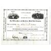 Image 1 : Wilkes-Barre and Providence Plank Road Co., 1853 Stock Certificate.