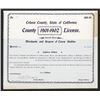 Image 1 : License from Colusa, 1901 California.