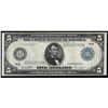 Image 1 : 1914 $5 Large Size Federal Reserve Note