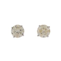 14KT White Gold 1.43ctw Diamond Stud Earrings