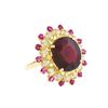 Image 1 : 14KT Yellow Gold 17.99ctw Ruby and Diamond Ring