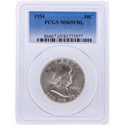 1954 Franklin Half Dollar Coin PCGS MS65FBL