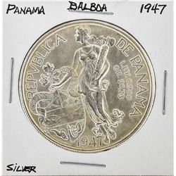 1947 Panama Balboa Silver Coin