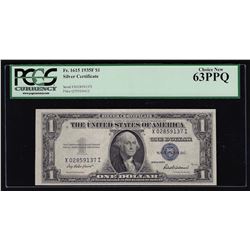 1935F $1 Silver Certificate Note PCGS Choice New 63PPQ