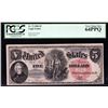 Image 1 : 1880 $5 Legal Tender Woodchopper Note PCGS Very Choice New 64