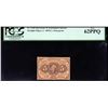 Image 1 : July 17, 1862 Five Cent Fractional Currency Reverse ERROR PCGS 62PPQ