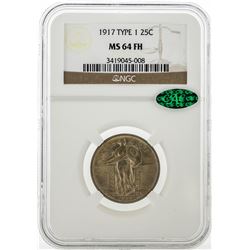 1917 Standing Liberty Silver Quarter Type I NGC MS64 Full Head