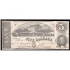 Image 1 : 1863 $5 The Confederate States of America Note