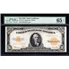 Image 1 : 1922 $10 Gold Certificate Large Note PMG Gem Uncirculated 65EPQ