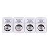 Image 1 : Set of (4) 2012 Lydian Mint .999 Silver 1 Troy Ounce Coins NGC Certified