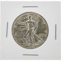 1937-S Walking Liberty Half Dollar Silver Coin AU