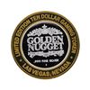 Image 2 : .999 Silver Golden Nugget Las Vegas $10 Casino Gaming Token Limited Edition