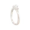 Image 3 : 14KT White Gold 0.66ctw Round Diamond Engagement Ring