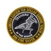 Image 1 : .999 Silver Treasure Island Las Vegas $10 Casino Gaming Token Limited Edition