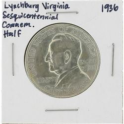 1936 Lynchburg Virginia Sesquicentennial Commemorative Half Dollar Coin