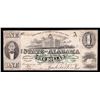 Image 1 : 1863 $1 State of Alabama Confederate States of America Note