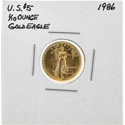 1986 $5 American Gold Eagle Coin