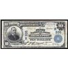 Image 1 : 1909 $10 First National Bank of Bridgeport Currency Note