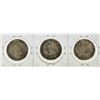 Image 2 : Set of (3) 1836 CUZ Peru 4 Reales Coins