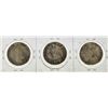 Image 2 : Set of (3) 1836 CUZ Peru 4 Reales Coins