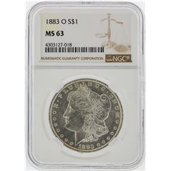 1883-O $1 Morgan Silver Dollar NGC Graded MS63