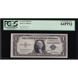 1935F $1 Silver Certificate Note PCGS Very Choice New 64PPQ