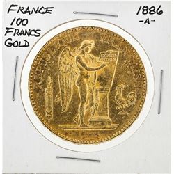 1886-A France 100 Francs French Angels Gold Coin