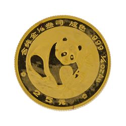 1988  1/4 oz China Panda Gold Coin