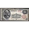 Image 1 : 1899 $5 Bank of Pittsburgh National Association Currency Note