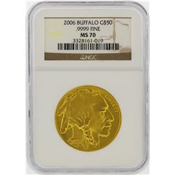 2006 $50 American Buffalo Gold Coin NGC Graded MS70