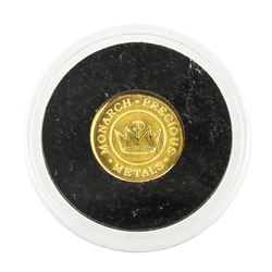 1 gram .999 Fine Gold Coin