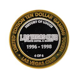 .999 Silver Las Vegas Club Nevada $10 Casino Gaming Token Limited Edition