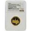 Image 1 : 1990 10g Germany Gold Hamburg Sister City Dresden Medal NGC Graded PF69 Ultra Ca