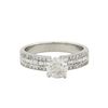 Image 2 : 18KT White Gold 1.40ctw Round Brilliant Cut Diamond Engagement Ring