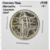 Image 1 : 1938-S Oregon Trail Memorial Commemorative Half Dollar Coin