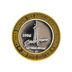 .999 Silver The Stratosphere Las Vegas, NV $10 Casino Gaming Token Limited Editi